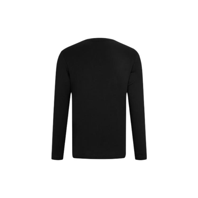 Calvin Klein Casual Letter Round Neck Long Sleeve T-Shirt Men Tops Space-Black J322255-201256