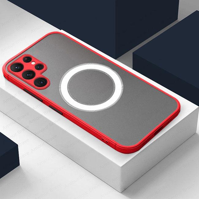 

Противоударный чехол Magsafe для Samsung Galaxy S25 S24 S23 S22 Ultra S21 Plus S20 S21 FE A53 A34 A14 54 5G Магнитный чехол-накладка S23