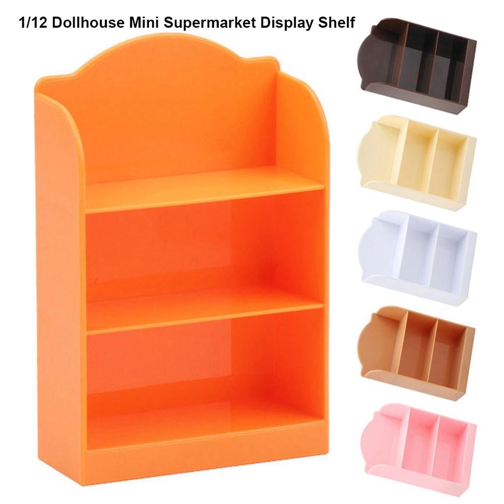 

2pcs Plastic 1/12 Dollhouse Cabinet Miniature Furniture Accessories рожевий