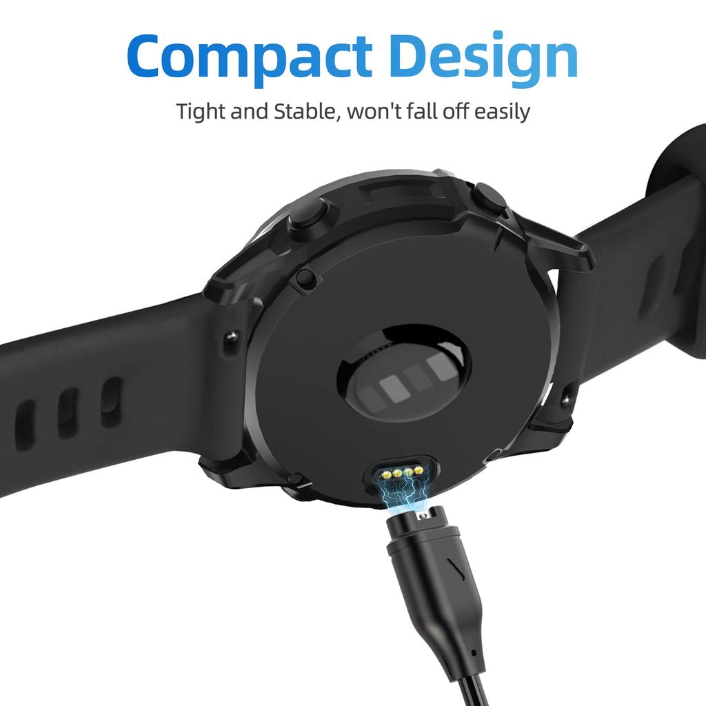 2-in-1 for Garmin Fenix 5 Plus Pro 5s Instinct E 3 2  2S USB Smartwatch & Smartphone Charger Replacement Charger Charging Cable