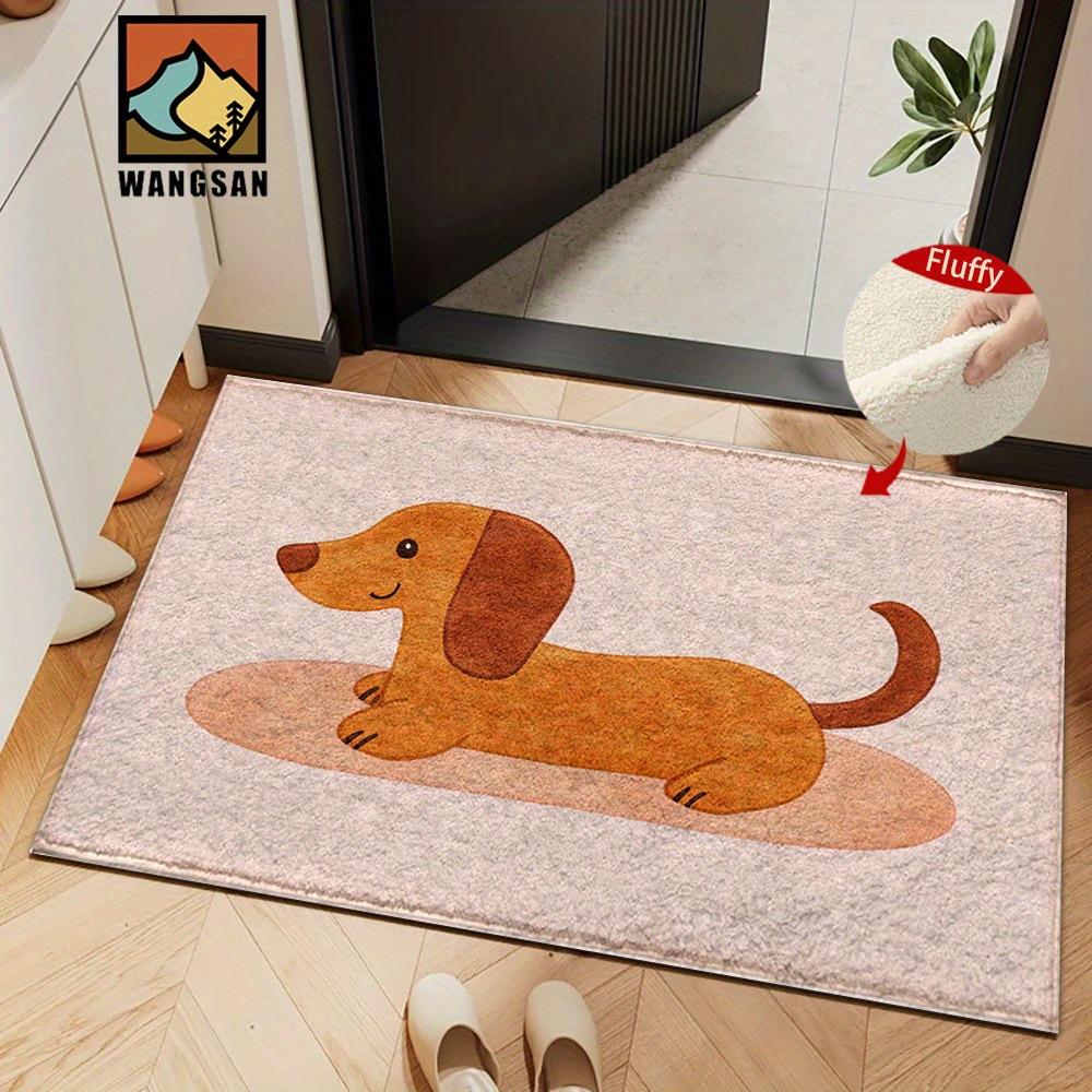 Cute Cartoon Animal Imitation Cashmere Thickened Bathroom Floor Mat Cute Soft Skin-friendly Floor Mat Entrance Door Mat