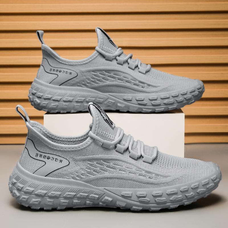 Four Seasons New Breathable Hollow Flying Weaving Tide Shoes Running Fashion Sports Trend Casual Shoes