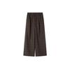 Elva' Island Women's Wool Blend Plaid Straight-Leg Trousers