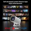 4K Android 11 Projector Native 720P 160ANSI P30pro Dual Wifi6 BT5.0 12800*720P Cinema Portable Projetor Upgrated HY300