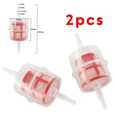 2 vnt. Kuro filtras Dyzelinis tiesinis 6/8 mm vamzdelis Žarna Automobilis