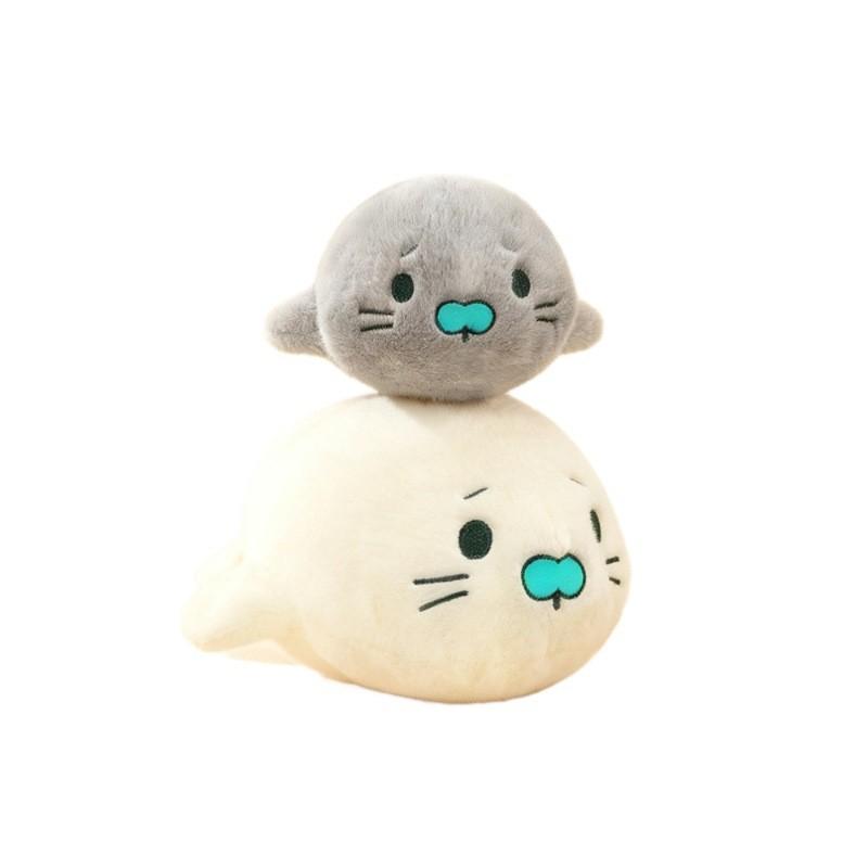 Marine Life Plush Seal Pillow With Pp Cotton Filling For Ocean Museum Souvenir