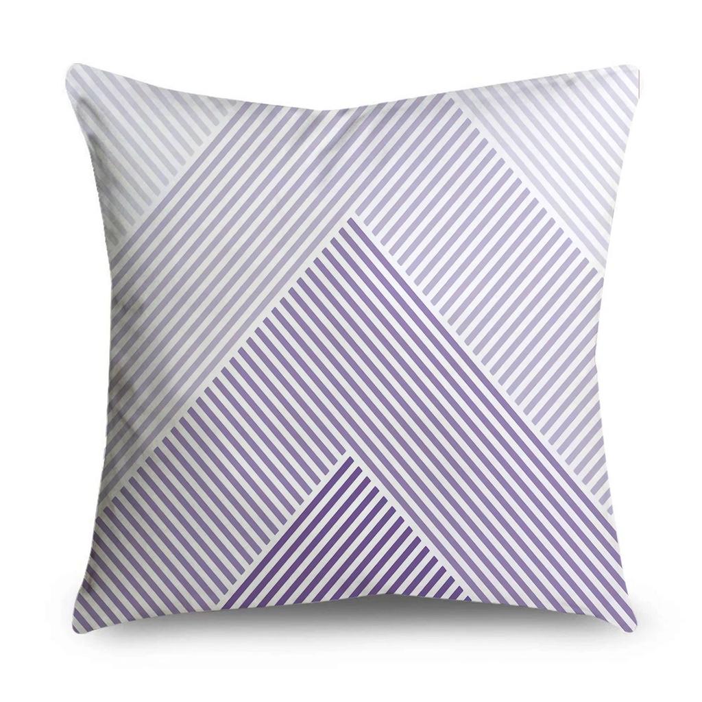 Purple Pattern Pillowcase Interior Decoration Office Living Room Home Pillowcase