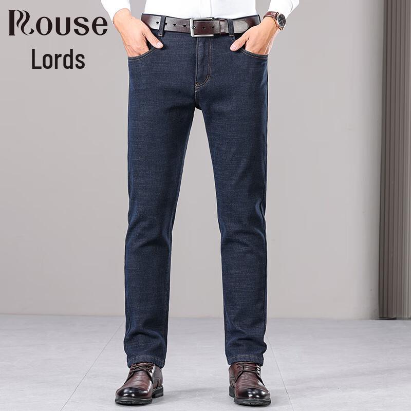 

LUOZI Men s Straight-Leg Stretch Denim Business Casual Jeans 31