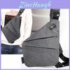 Stylish Dark Gray Crossbody Sling Shoulder Bag For Men And Women With Adjustable Straps