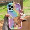 Phone Case: 2D Flat, Fits iPhone 12 Pro To 18, Phone Decoration, Holding a Rainbow Pencil, Perfect Holiday Gift for Christmas and Halloween