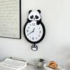 Panda Swing Wall Clock, A New Type of Simple, Creative and Silent Clock Decoration for Home Living Room Wall Mounting