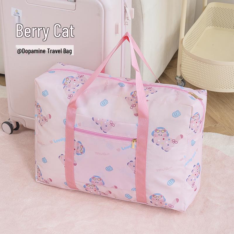 

Cartoon Travel Bag for Clothes and Quilts with Trolley Handle Attachment 58x38x18 cm