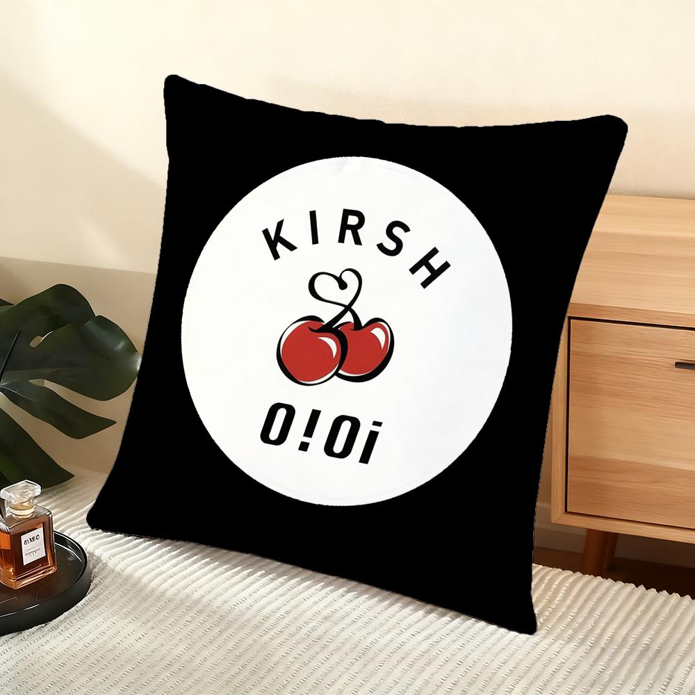 Brand K-Kirsh Cherry Cushion Cover Soft Short Plush Pillow Cover Smooth Cozy Texture Aesthetic Cushion Case Home Decor