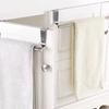 Towel Rack Over Door Towel Bar Hanging Holder Stainless Steel Bathroom Kitchen Cabinet Towel Rag Rack Shelf Hanger