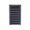 SONGMICS 10-Tier Shoes Rack with Dustproof Cover, Storage Cabinet, Organizer Hold up to 40 Pairs of Shoes, in Living Room, Hallway, 88 x 28 x 160 cm