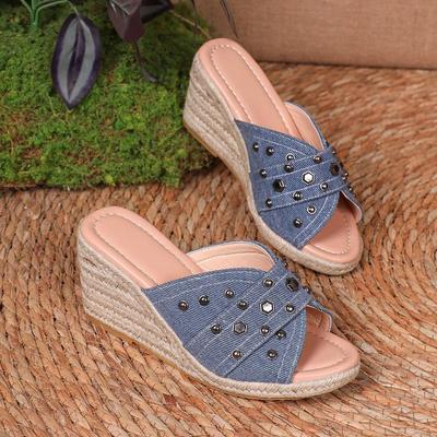 Fashion Summer New Women Fashion Sandals Comfortable Sport Sandals Open Toe Non-Slip Cut Out Soft Female Wedges Slippers Plus Size 42