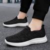 Men's Casual Sneakers Non-Slip Breathable Loafers Knit Mesh Walking Running Shoes for Men Lightweight Workout Tennis Sneaker Comfortable Jogging Shoes