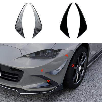For Mazda Miata MX-5 ND 2016-2025 Front Bumper Spoiler Fog Lamp Cover Air Knife Splitter Body Kit