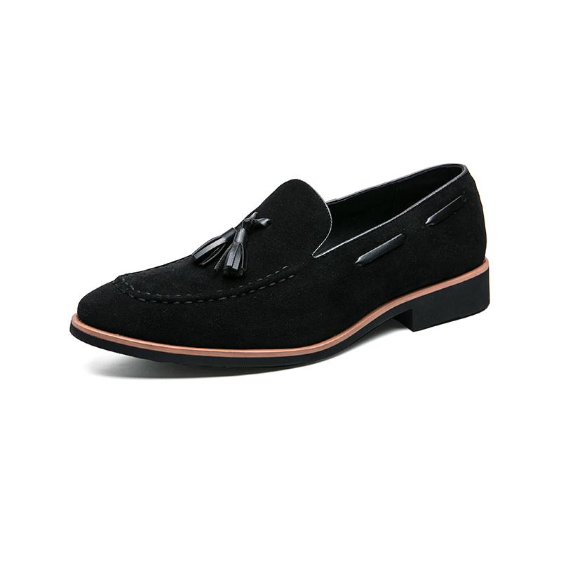 Mote Herre Tassel Loafers Sko Slip on Kjøring Semsket Moccasiner Herre Komfortable Lærsko for Menn Utendørs Mote Mann Fritidssko