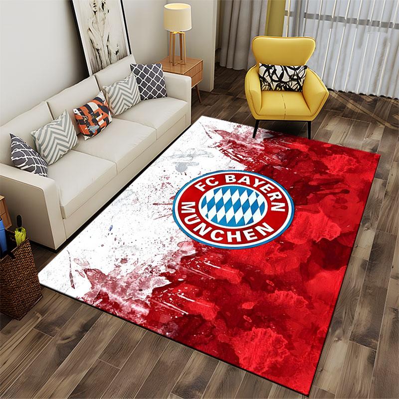 FC Bayern München Logo Carpet Suitable As a Non-slip Mat for the Living Room or Bedroom Sofa