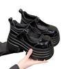 Platform Loafers Women's British Style Spring 2025 New Models with a Height Increase of 10cm Small Harajuku Muffin Single Shoes