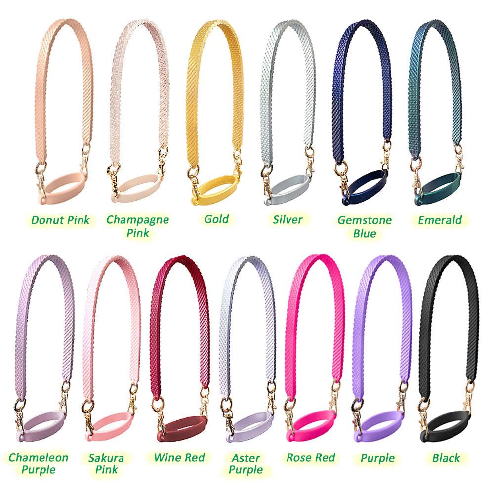 SW Water Bottle Handle Strap Water Cup Holder Sling Carrier Silicone Hanging Rope Fit Most 8-40oz Bottles for Cup Accessories