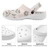 Helle Bedruckte EVA Hofclogs Unisex Flexibel Atmungsaktiv Zum Hineinschlüpfen Garten Hof Haus Badezimmer Freizeit Gehen Sommer Sandalen Haushaltsgebrauch