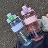 High-Capacity Flip-Top Sports Water Bottle with Straw