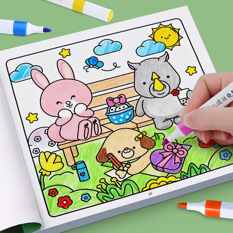Children's Coloring and Drawing Book for Ages 2-6: Kindergarten Artistic Exploration