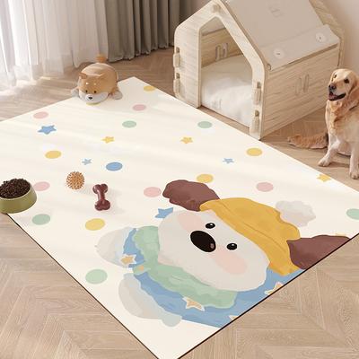 Cartoon Puppy No‑Wash Pet Mat Double‑Sided Non‑Slip Waterproof Moisture‑Proof Floor Mat For Dog Sleeping Playpen