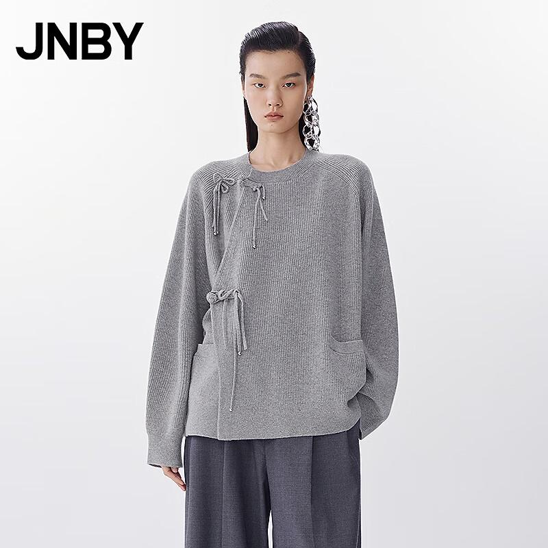 JNBY 2025 Spring Loose Fit Round Neck Wool Knit Sweater