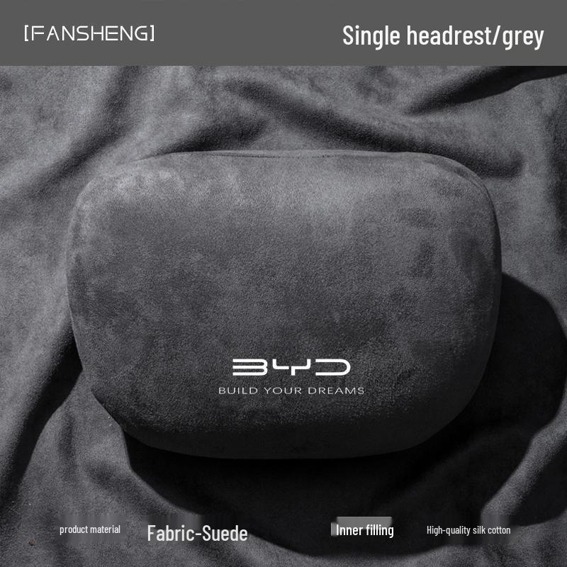 Oreiller de voyage pour voiture pour BYD Song Plus, Qin Plus, Tang et Han: Convient pour l'appuie-tête et le dossier