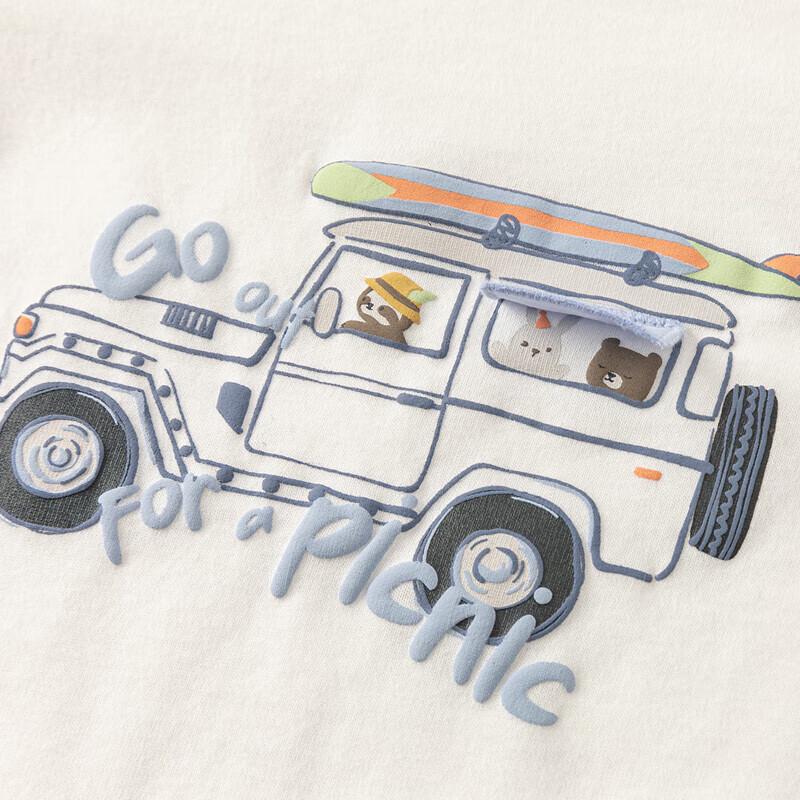 David Bella Kinder Cartoon Langarm-T-Shirt