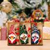 Wooden Christmas Gnome Hanging Ornaments Festive Christmas Tree Decoration Printed Christmas Ornament European For Interior Wall