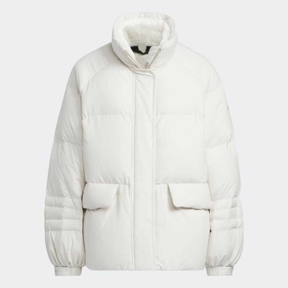 

AdidAS GAlleriA Women S SportSweAr A Line ShApe Down jAcket IVORY/AXS