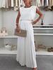 Women's Fashion Sleeveless Top & Pleated Wide-Leg Pants Two-Piece Set