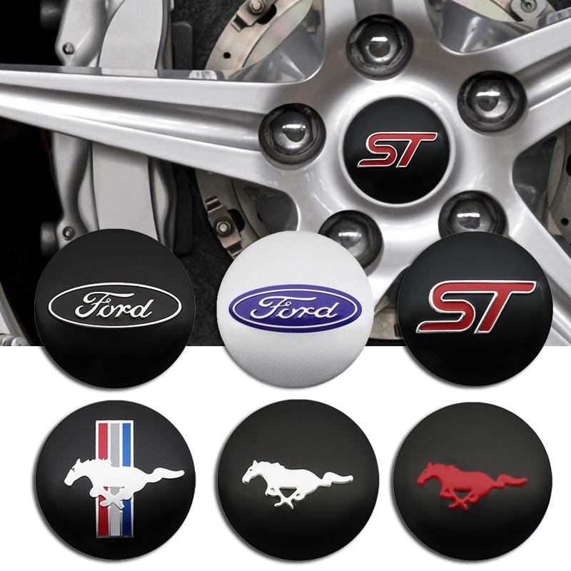 4pcs 56mm Car Styling Wheel Center Hub Caps Stickers Badge For Ford Focus Mk2 Mk3 Mondeo Fusion Explorer Escape Shelby EdgeWI1
