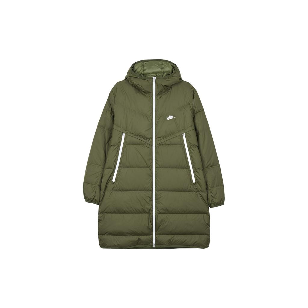 Nike Down Jackets Men's Army Green Hooded Moderate Other DD6789-326