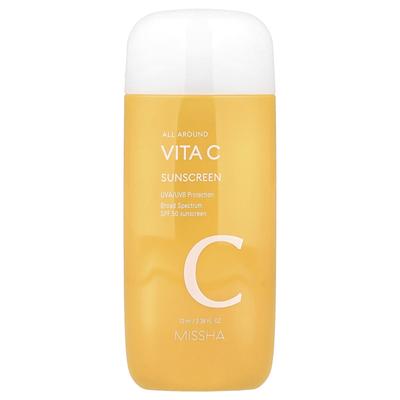 All Around Vita C Sonnencreme, LSF 50, 70 ml(2,36 fl oz)
