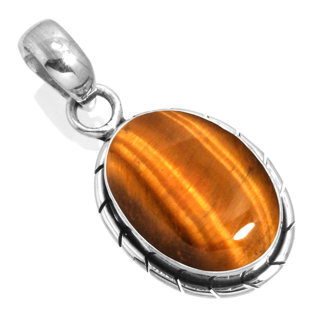 925 Sterlingsilber Anhänger Damen Edelstein Handgefertigter Schmuck Valentinstagsgeschenk Malachit Mondstein Rosenquarz Roter Stein Rauchtopas Tigerauge