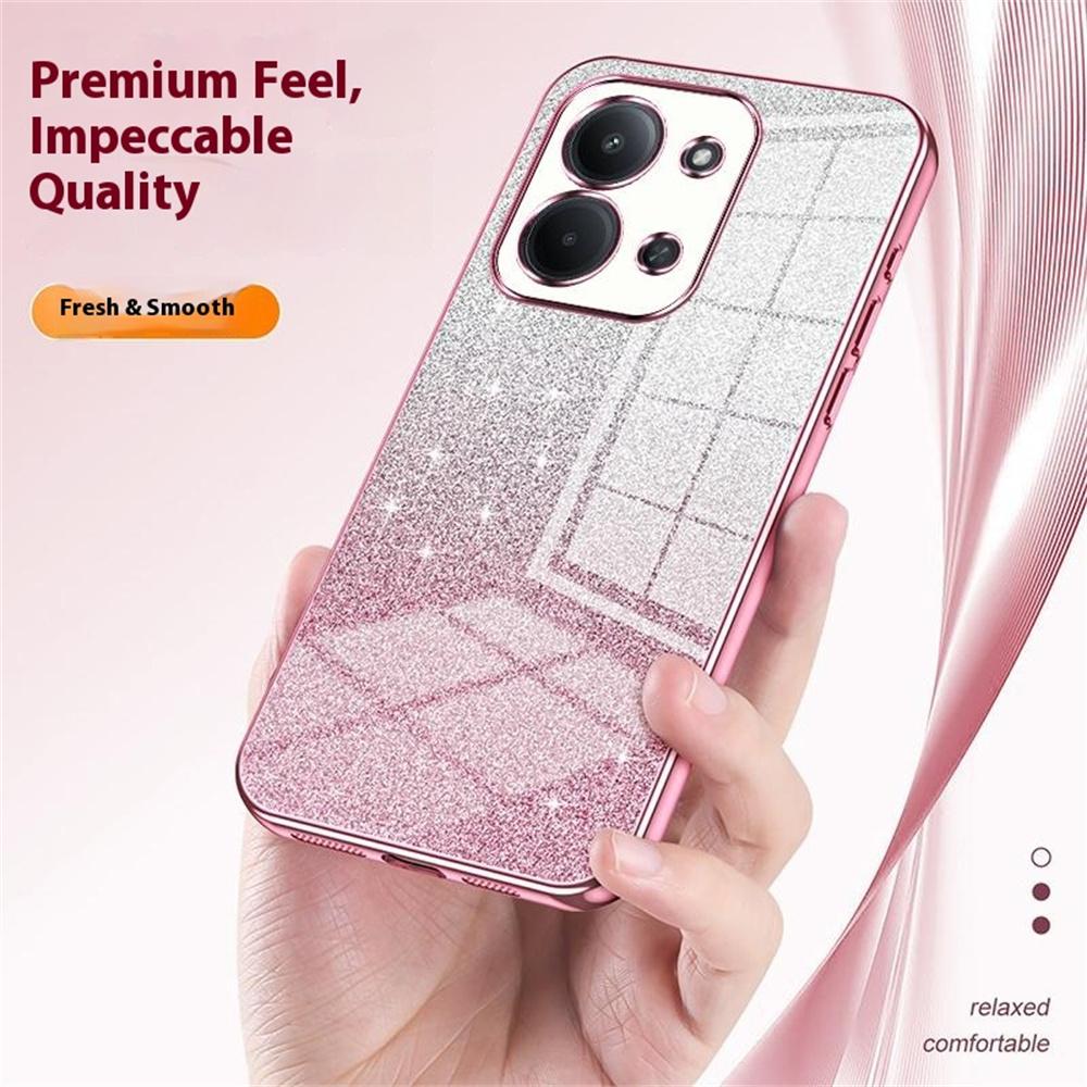 Phone Case For Xiaomi Poco C85 4G (173mm) / Redmi 15C 4G (EU) (173mm) / 15C 5G (EU) (173mm) Electroplating Gradient Glitter TPU Phone Cover