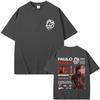 Rapper Paulo Londra Homerun Merch Tshirt Unisexs Fashion Casual Oversized T Shirts Unisex Wounisex Hip Hop Vintage Crewneck Tshirts Bl