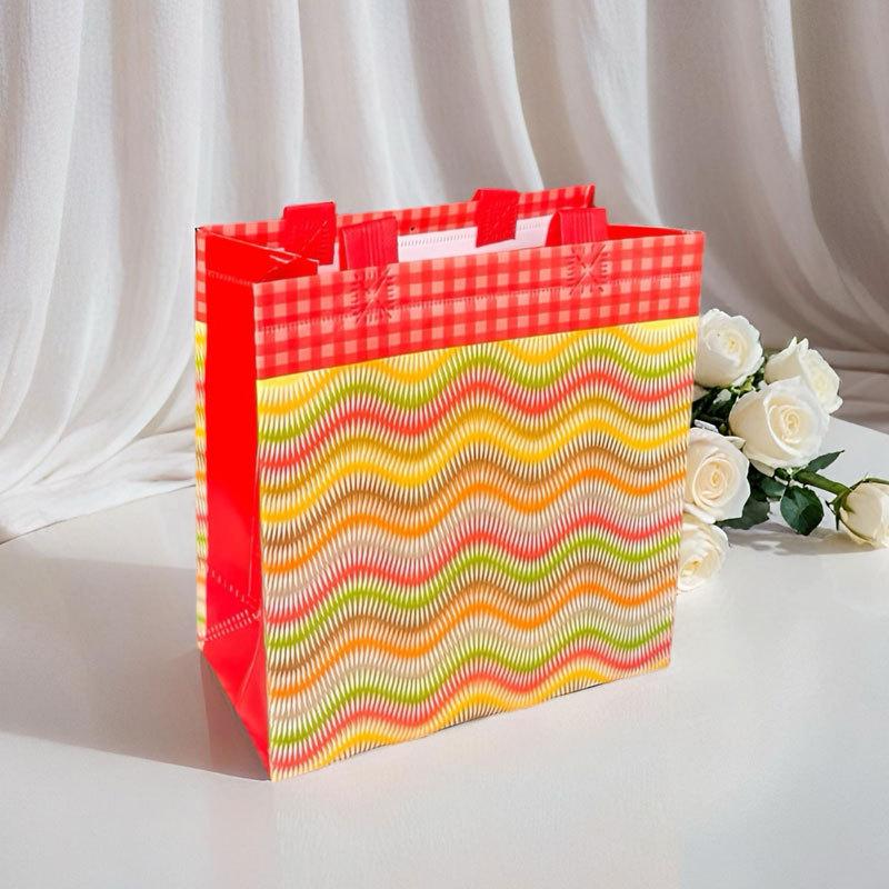 StoBag wave pattern gift wrapping bags for sweets reusable candy treat bags colorful party favors kids birthday packaging