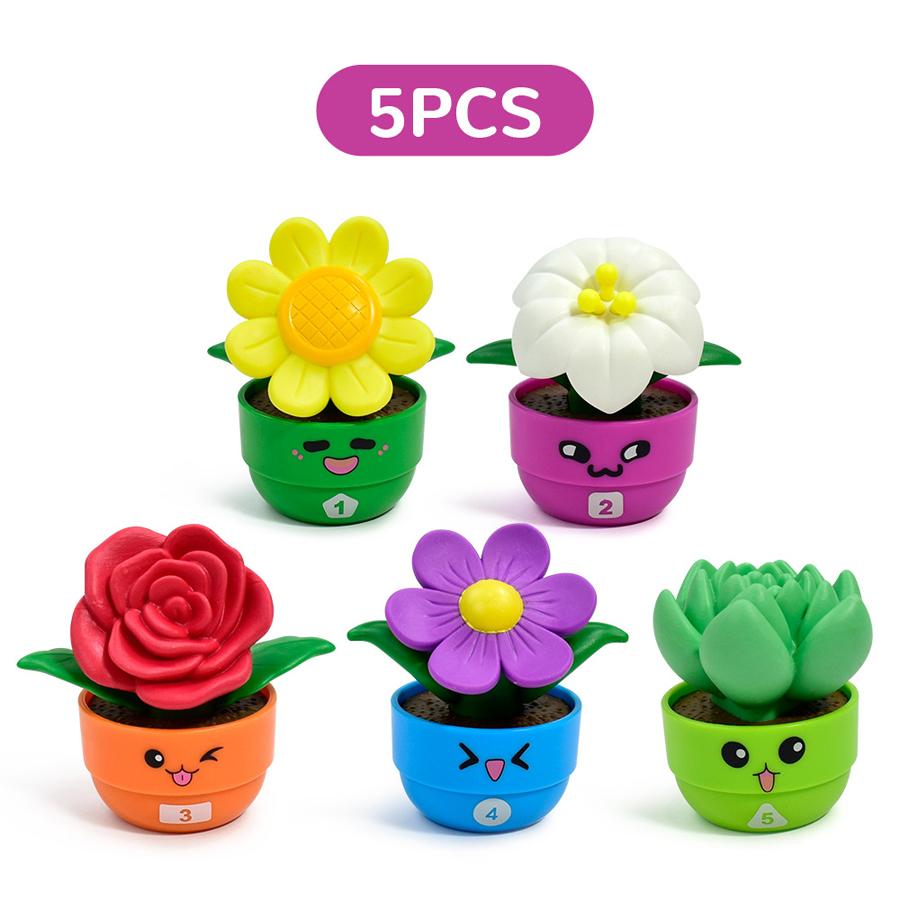 

Montessori Flower Pot Matching Toy Kids Shape Sorting Puzzle Color Recognition Educational Toy Toddler Learning Game