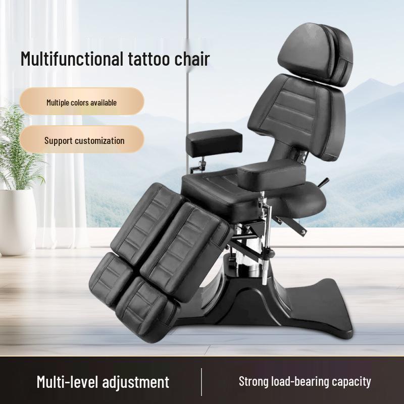 Multifunctional Tattoo & Embroidery Chair with Rotating Armrests