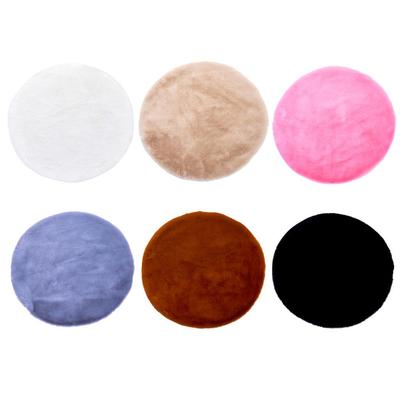 Round Area Rug, Faux Fur Rugs Plush Floor Mat for Bedroom,60cm