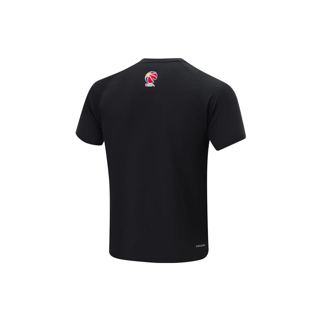 Li Ning CBA Series Professional Basketball Shirt With Shandong Team Logo Men Tops Black ATST913-1