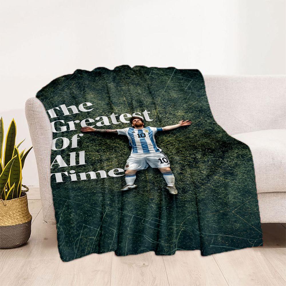 Messi 185 Blanket Ultra-Soft Great for Office Sofa Office Chair for All Seasons Stylish Decor Best Holiday Gift for Friends Family