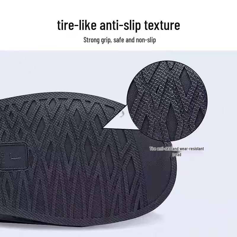 Bardzo grube, wodoodporne ochraniacze na buty deszczowe typu high-top dla dorosłych – przenośne, piaskoodporne i wodoodporne