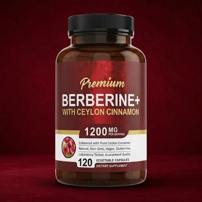 Daily Berberine+ with Ceylon Cinnamon (1200mg) | 120 Vegetable Capsules